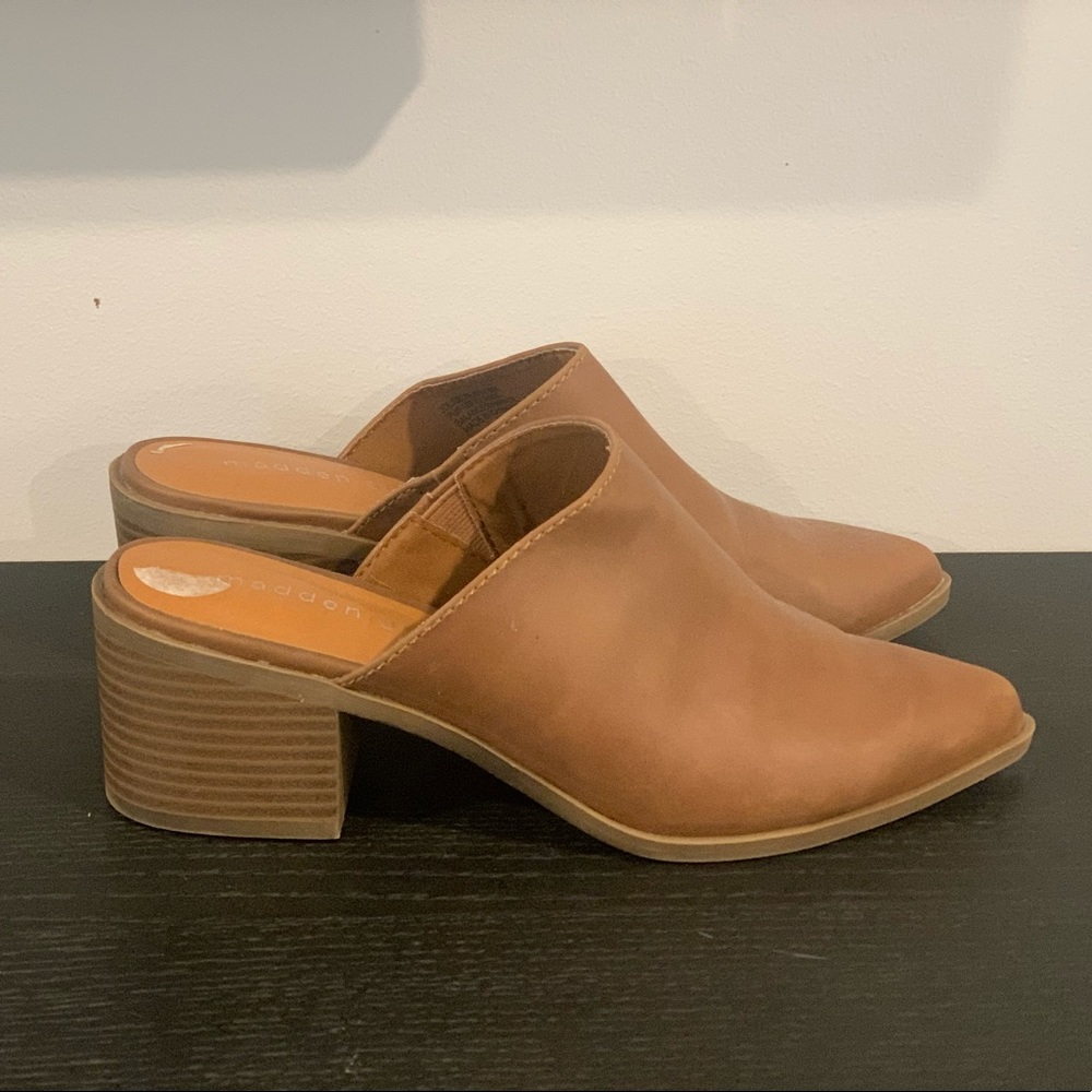 Madden Girl Brown Mules